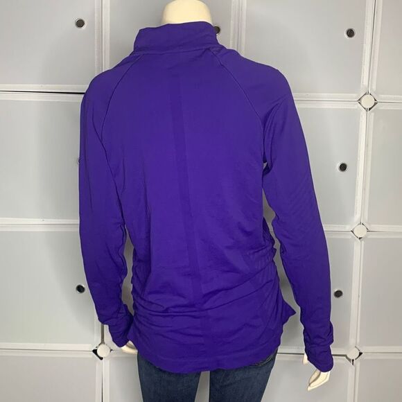 Athleta Purple 1/4 Zip Running Pullover Shirt Size Large - Picture 2 of 11